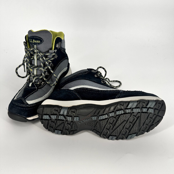 LL BEAN Women's Navy Blue Primaloft Ankle‎ Sneakers Boots Hiking Size 7 Medium - Picture 7 of 12